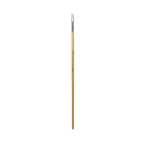 Artworx Paint Brush 2160 Flat Size 2 with 6mm hog hair bristles for smooth application across various painting mediums.