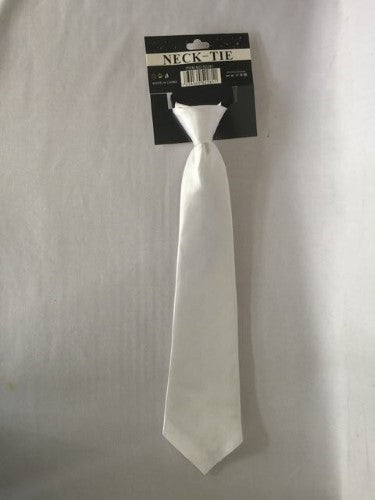 Party Neck-Tie (White) - Pack of 12