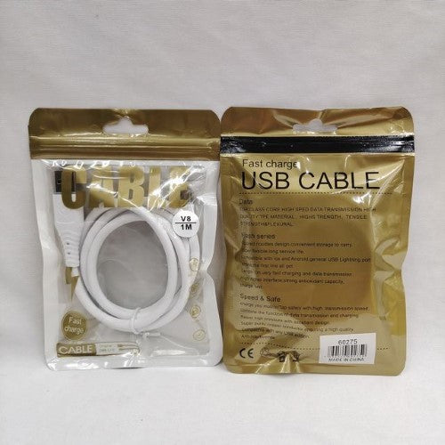 V8 Lightning Cable 1M  - Pack of 6