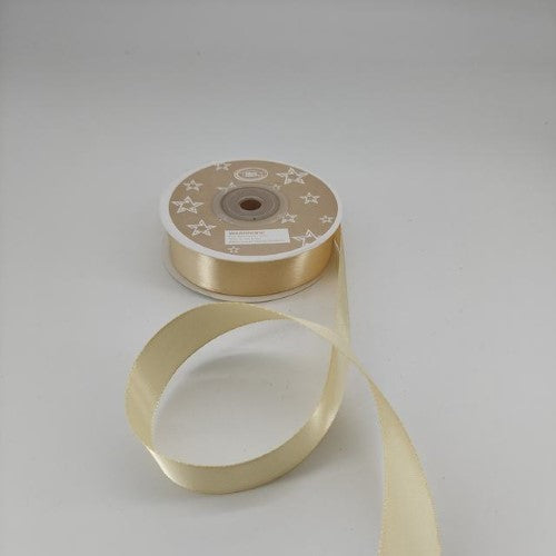 Satin Ribbon 2cm ( 22m Light Gold) - Pack of 6