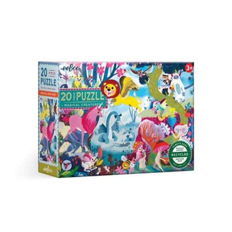 Puzzle - eeBoo Magical Creatures (20pcs)