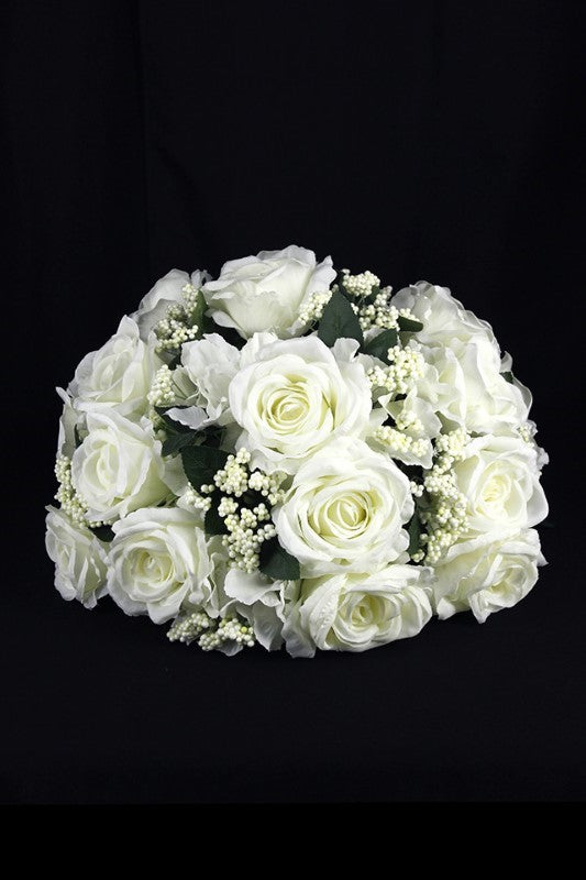 Articifial Floral Arrangment - 31 Rose & Hydrangea (1/2 Sphere Shape)