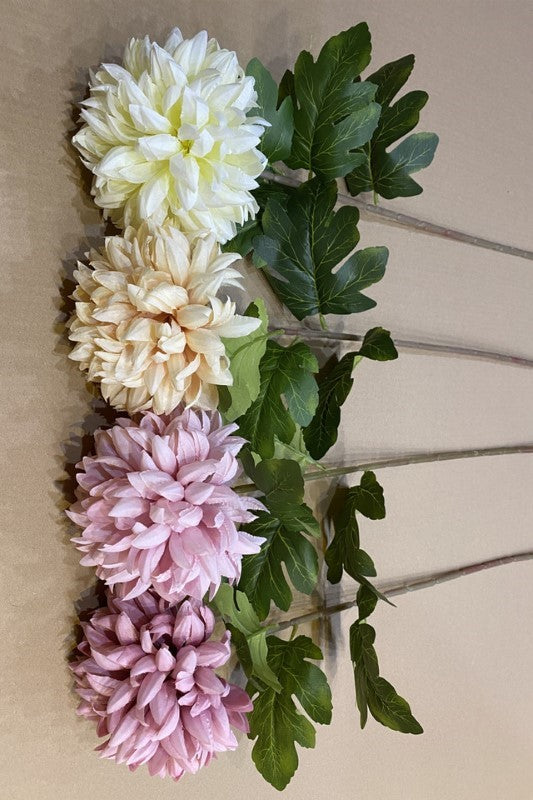 Articifial Flower - Pompom Chrysanthemum - Set of 6