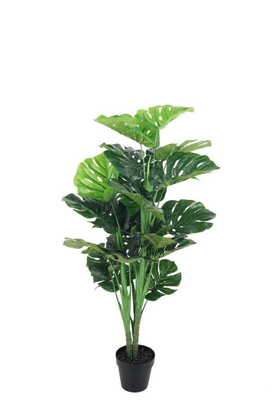 Articifial Foliage - Potted Monstera Leaf Plant