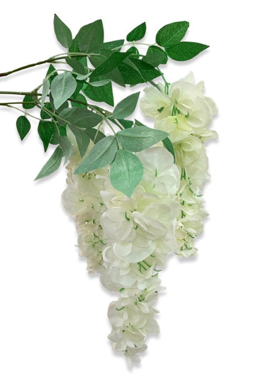 Articifial Flower - Hanging Wisteria Spray x 3 - Set of 6