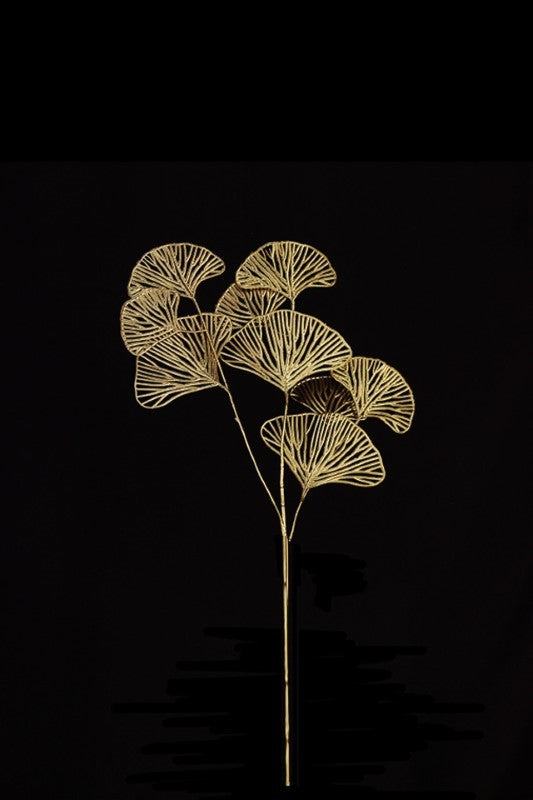 Articifial Foliage - Skeleton Ginko Leaf - Set of 4