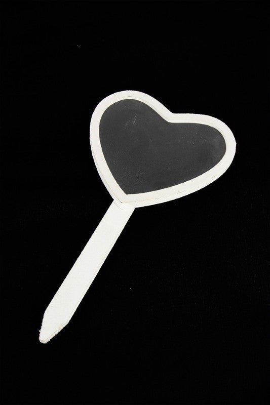 Chalkboard Heart Pick - Set of 20