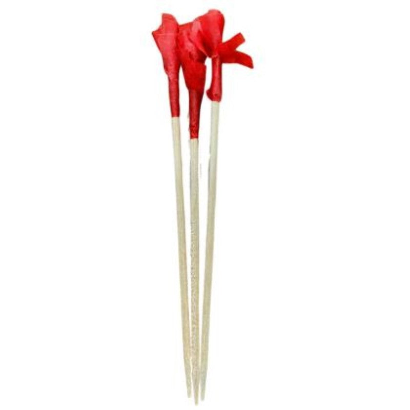 Pick Wooden Red Paper Frill - Tastetoolz - 1000PC