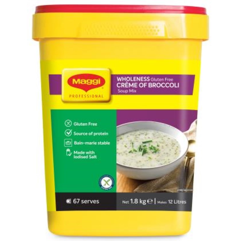 Soup Creamy Broccoli Wholeness Gluten Free - Maggi - 1.8KG