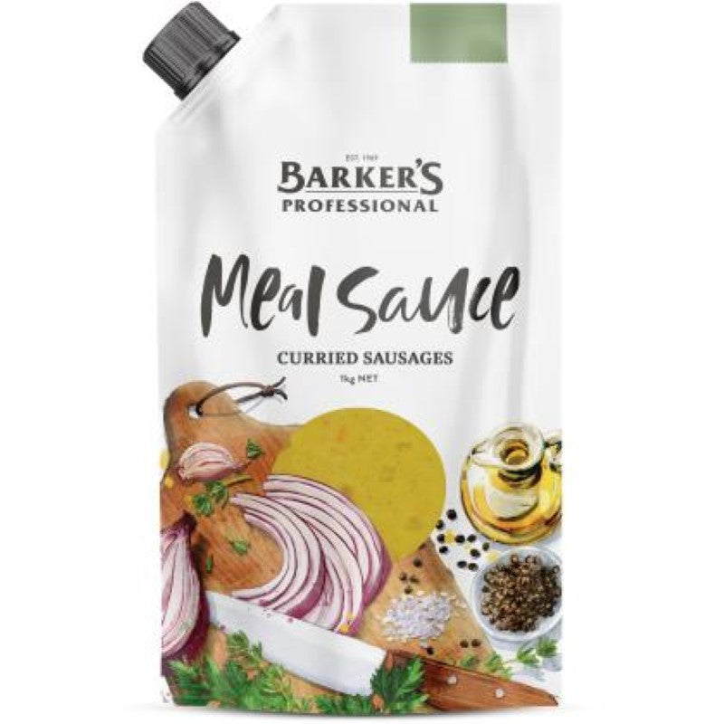 Sauce Meal Curried Sausages - Barkers - 1KG