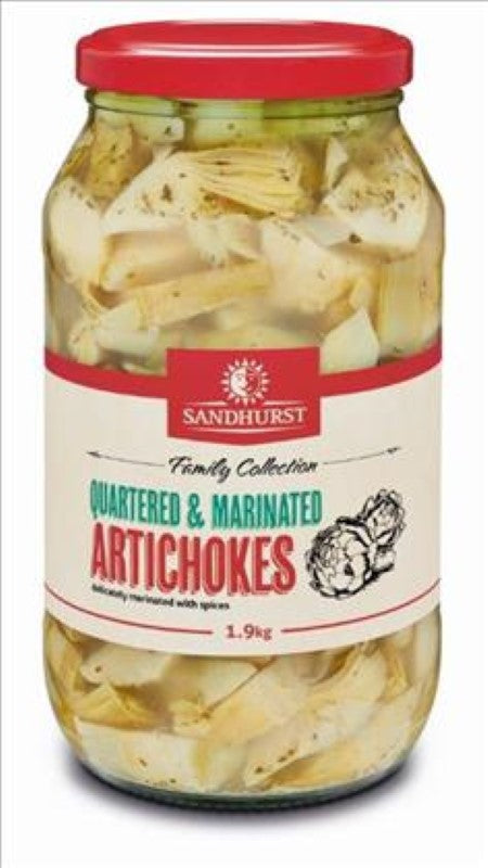 Artichoke Hearts Quarters Marinated - Sandhurst - 1.9KG