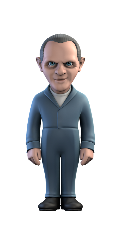 MINIX Dr. Hannibal Lecter collectible figurine showcasing his chilling charisma and iconic outfit, perfect for horror fans.