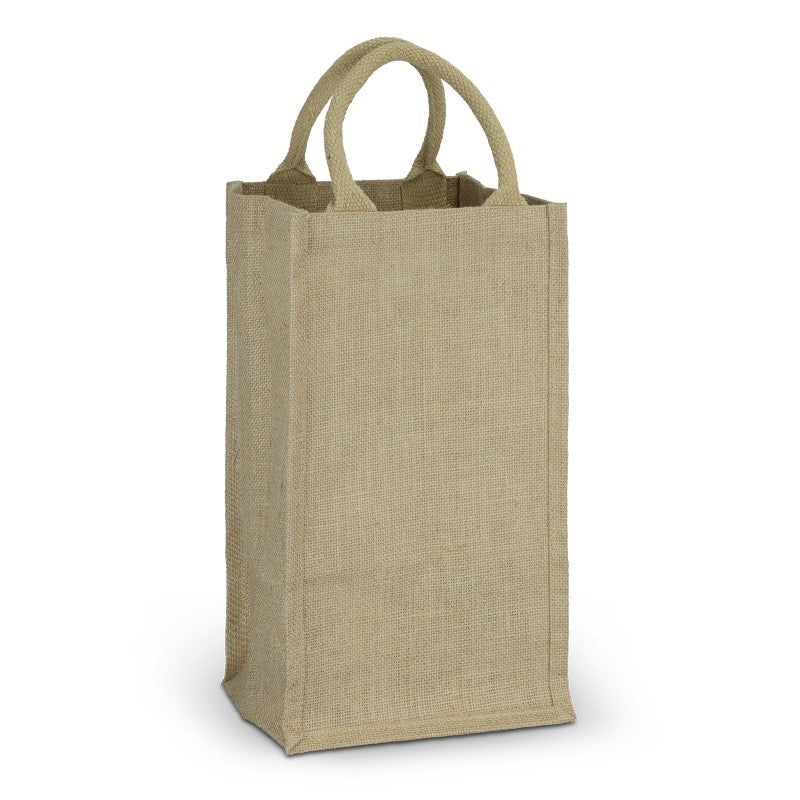 Four Bottle Wine Carrier - Jute Natural (Set of 10)