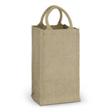 Four Bottle Wine Carrier - Jute Natural (Set of 10)