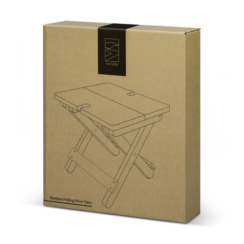 Folding Wine Table - NATURA Bamboo