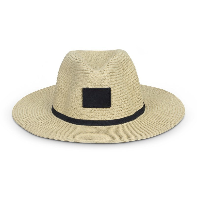 Hat - Barbados Wide Brim Natural/Black (Small/Medium)