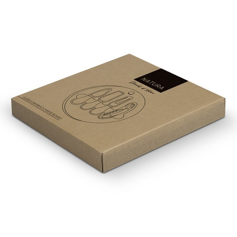 Cheese Board - NATURA Glass  Bamboo