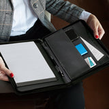 A4 Leather Portfolio - Beaufort (Black)