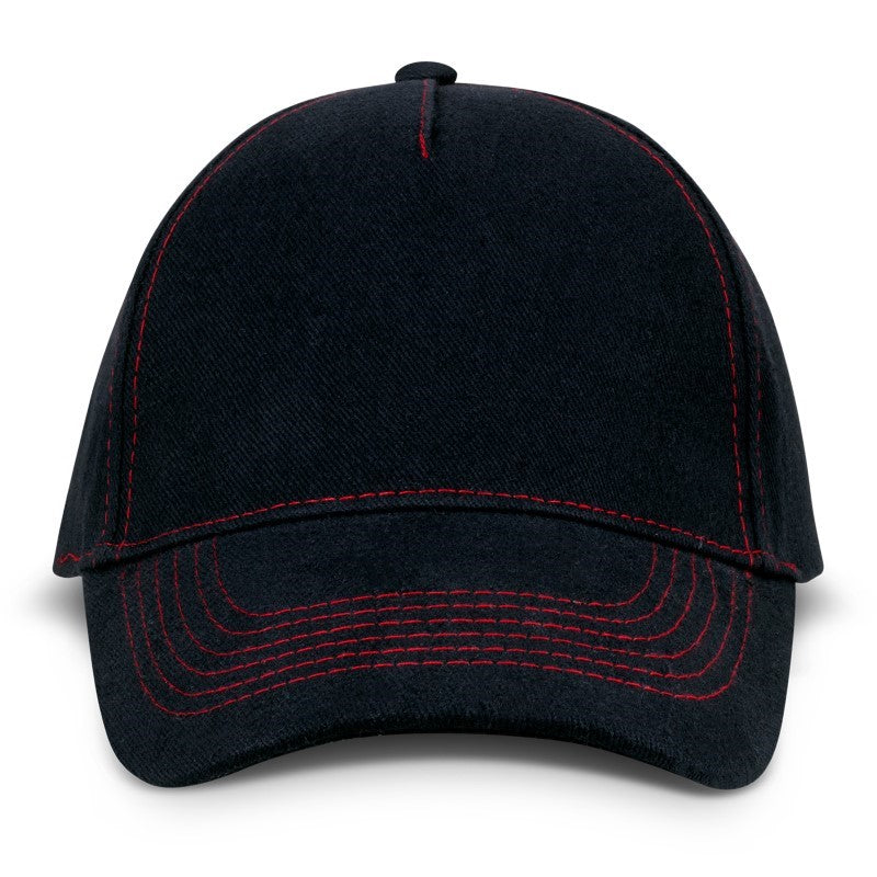 Cap - Raven Black/Red (Set of 10)