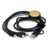 Triple Connector Cable - Bamboo Natural/Black (Set of 10)