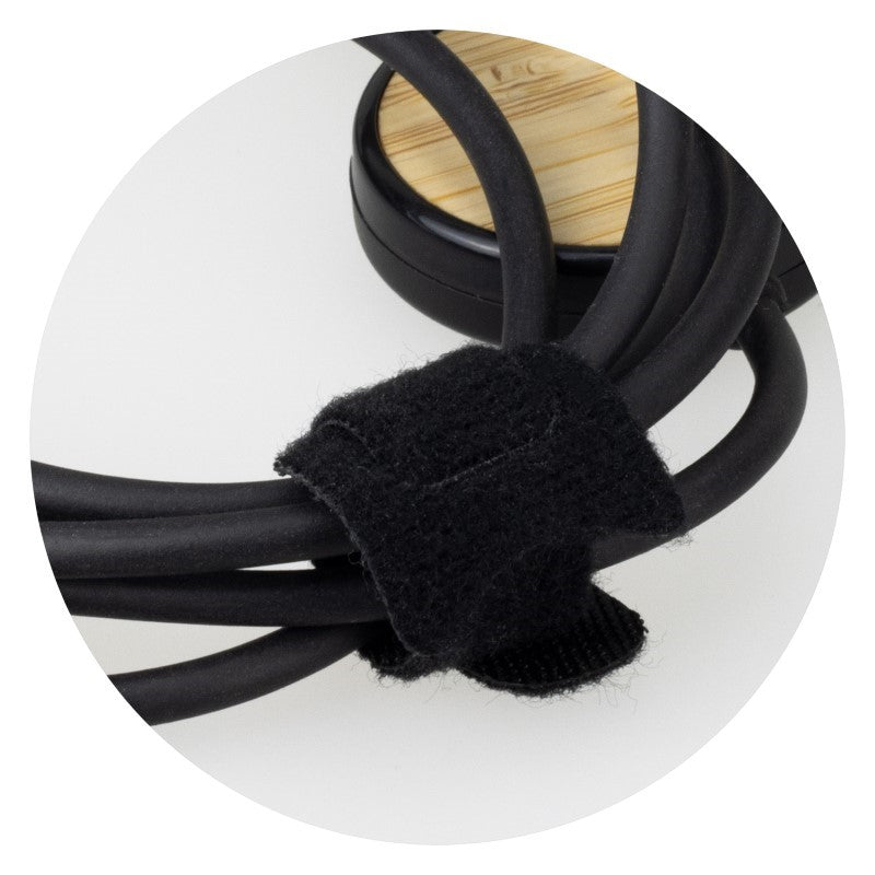Triple Connector Cable - Bamboo Natural/Black (Set of 10)
