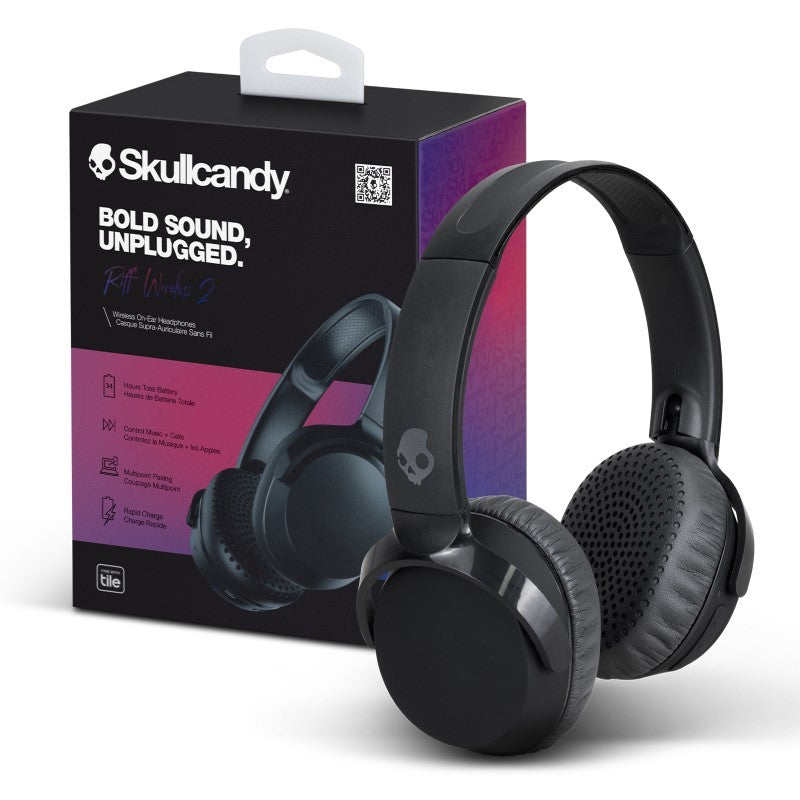Wireless Headphones - Skullcandy Riff 2 (Black)