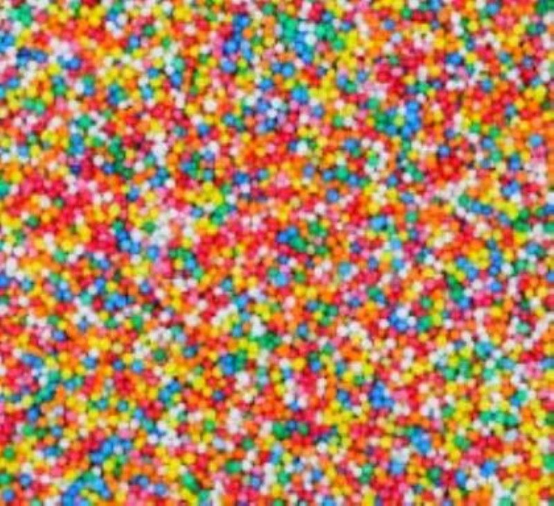 Colorful 100S & 1000S Non Pariel sprinkles in a 1KG pack, perfect for decorating desserts and adding vibrancy to treats.