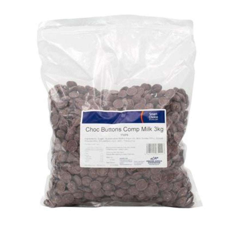 Chocolate Buttons Compound Milk - Smart Choice - 3KG