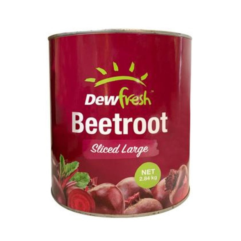 Beetroot Sliced Large - Dewfresh - 2.84KG