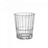 Set of 6 Bormioli Rocco Oxford Bar Rock glasses, 312ml, featuring a unique faceted design for stylish drink presentation.