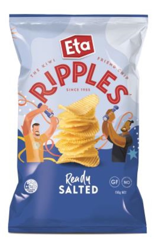 Chips Ripple Cut Ready Salted - Ripples - 150G