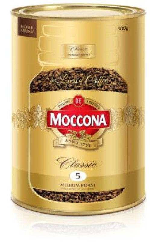 500G Moccona Coffee Classic Medium 5 offers a rich, balanced flavor perfect for elevating your coffee experience.