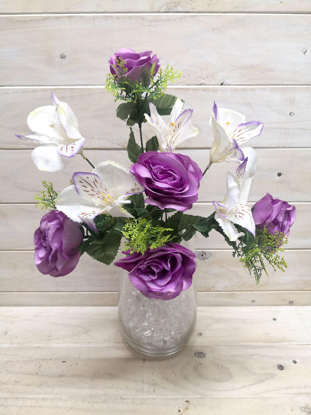 Artificial Flower -Rose - Rose & Astromelia Mixed Bush