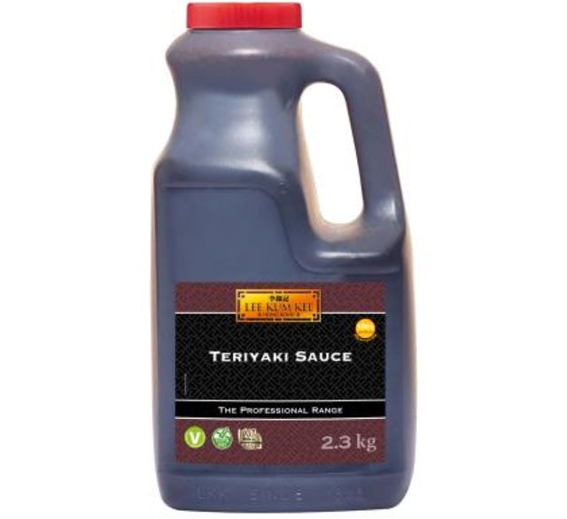 Lee Kum Kee Teriyaki Sauce 2.2KG, gluten-free, perfect for marinades, stir-fries, and dipping in Asian cuisine.