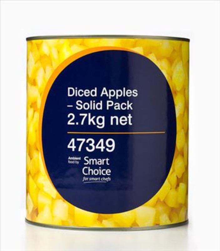 Apples Diced Solidpak - Smart Choice - A10