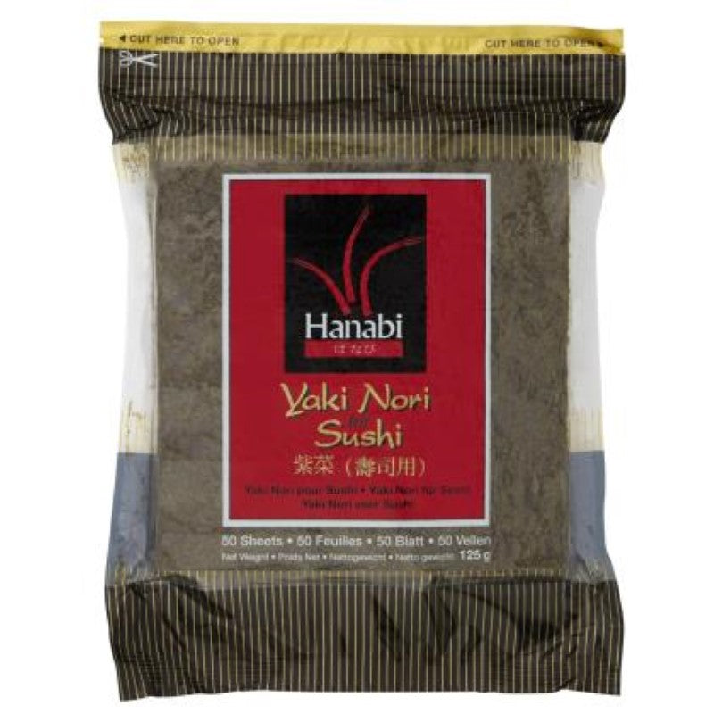 Seaweed Nori Sheet 50 Pieces - Hanabi - 125G