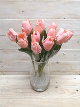 Artificial Flower -Tulip  - Real Touch Tulip Cut Stem PINK