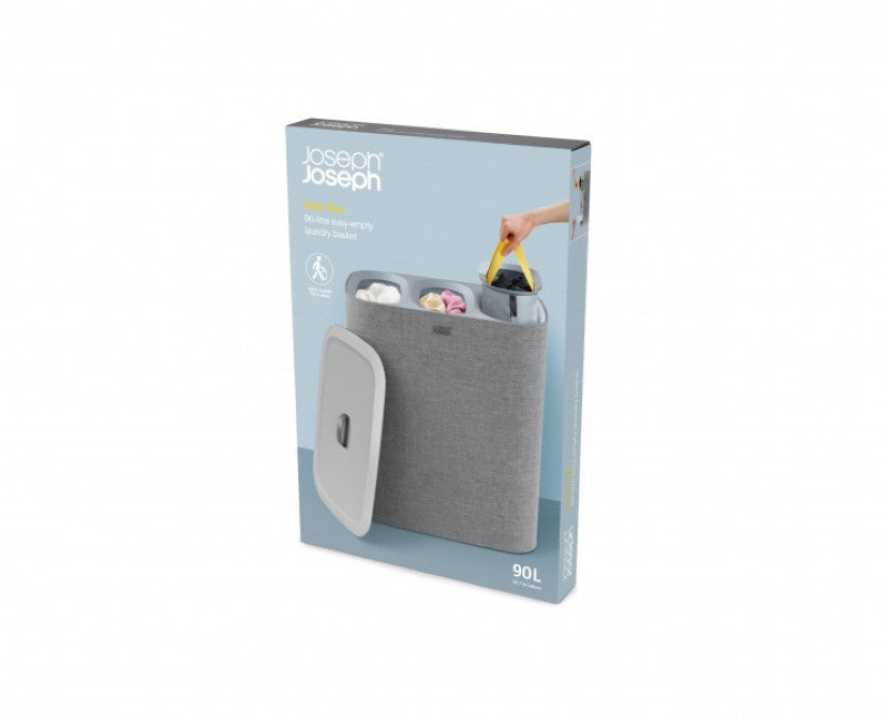 Joseph Joseph Tota Trio 90L Laundry Separation Basket - Grey