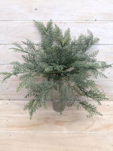 Artificial Plant -Fern  - Cedar Fern Bush Grey
