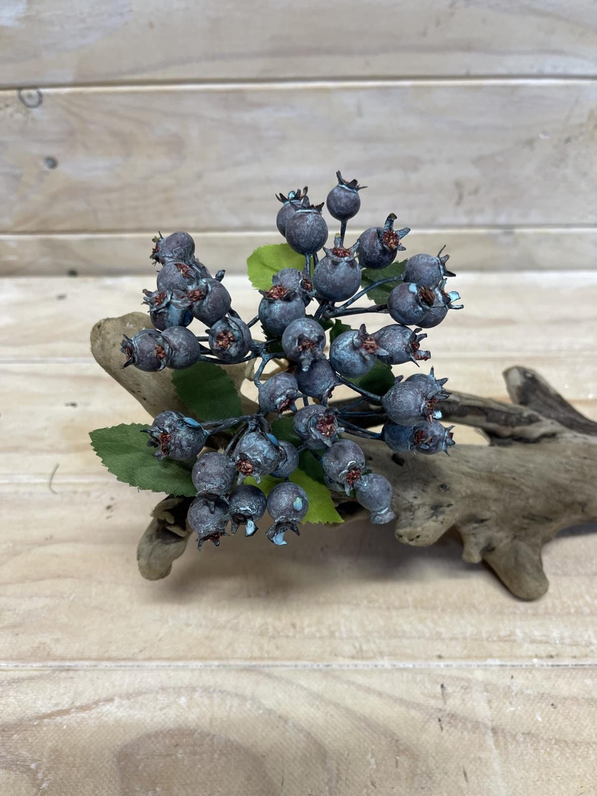 Artificial Berries - Small Rosehip Bundle X 5 (BLUE)