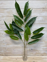 Artificial Leaf - Long Green Mango Leaf Spray