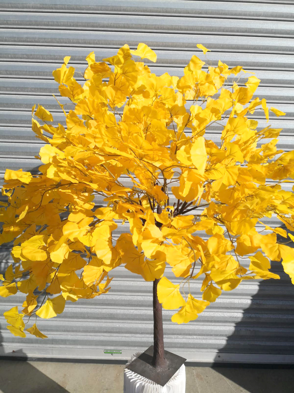 Artificial Leaf - Golden Ginko Leaf Spray X 4