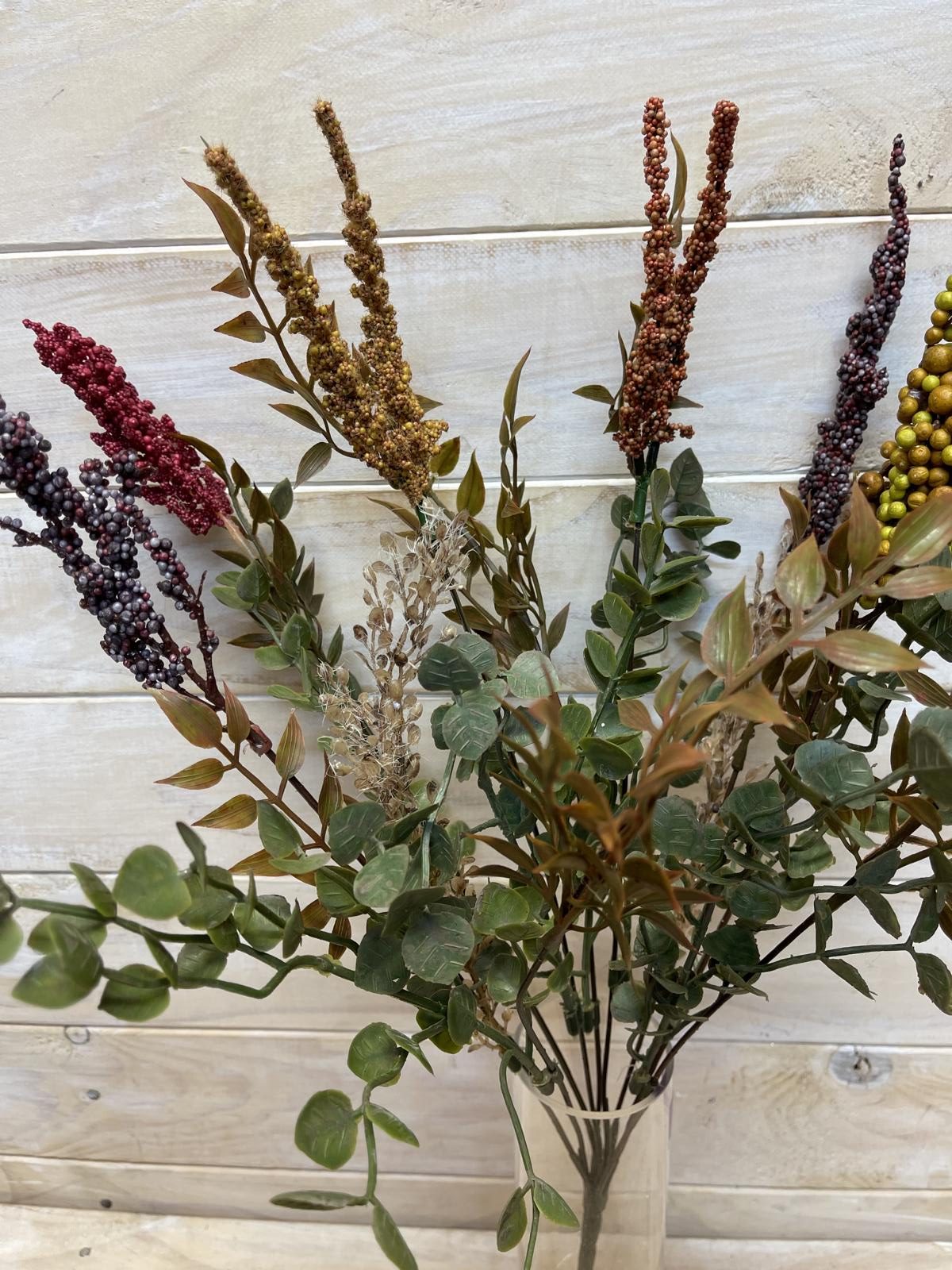 Artificial Flower -Bush - Vintage Autumn Mixed Bush