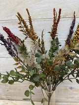 Artificial Flower -Bush - Vintage Autumn Mixed Bush