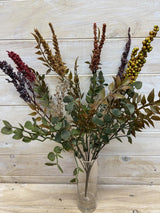Artificial Flower -Bush - Vintage Autumn Mixed Bush