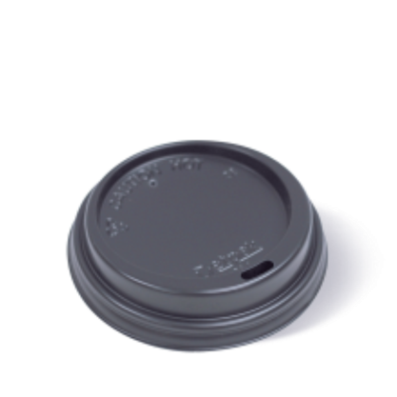 Lid Hot Cup 8oz Black - Detpak - 100PC