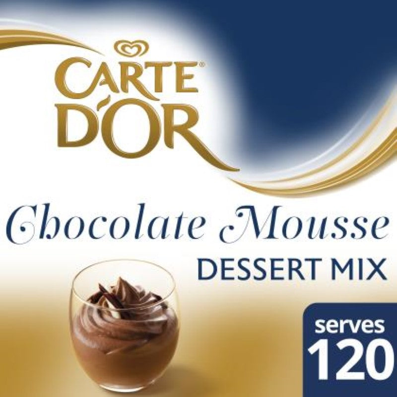 Decadent mousse chocolate dessert mix by Carte D'Or, perfect for indulgent treats.