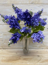 Artificial Hyacinths  - Large Hyacinths Bush Purple
