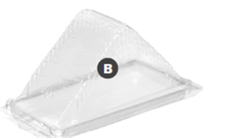 Sandwich Wedge Double RPET (SPT2) - Plix - 50PC