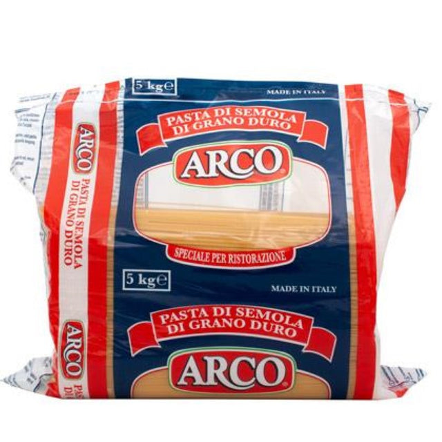 5KG pack of ARCO Pasta Spaghetti #5, authentic Italian pasta ideal for various recipes and culinary creations.